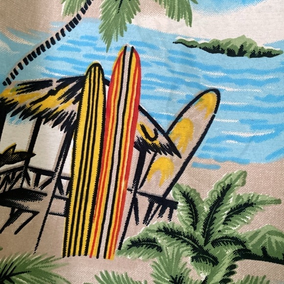 INgear Hawaiian Tropical Surf Shirt Short Sleeve Colorful Palm Size XL - Picture 8 of 10